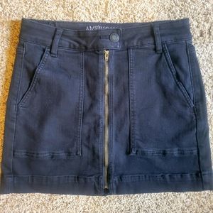 AEO - Hi Rise - Black Denim Mini